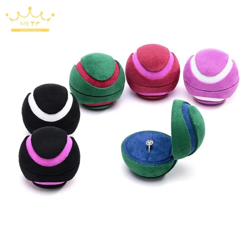 unique-two-tone-spherical-ring-box-engagement-proposal-wedding-ring-gift-box-handmade-suede-round-ball-jewelry-holder-small-size
