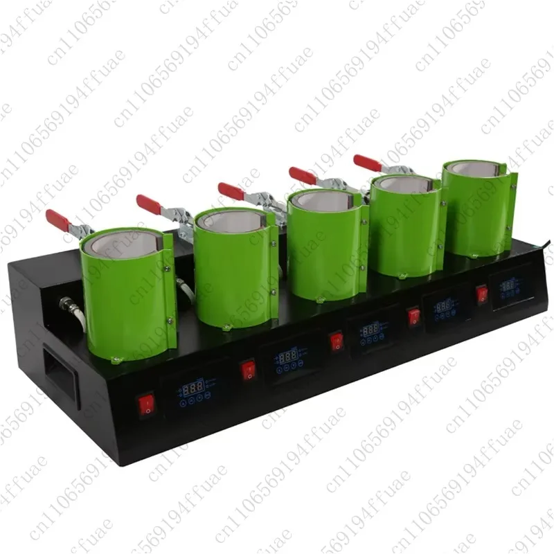 Mug Heat Press Machine Digital 5-in-1 5-Station 11oz Ceramic Mug Heat Press Transfer Machine