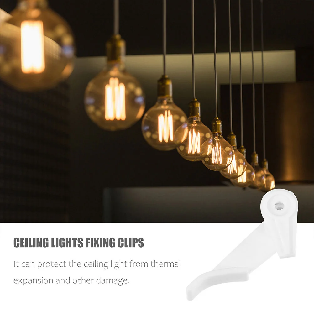 30 Pcs Shade Buckle Ceiling Light Clip Clasp Lamp Shades Lampshade for Plastic Thickened