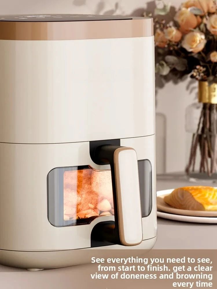 Air fryer, household multi-functional electric oven fryer with camera