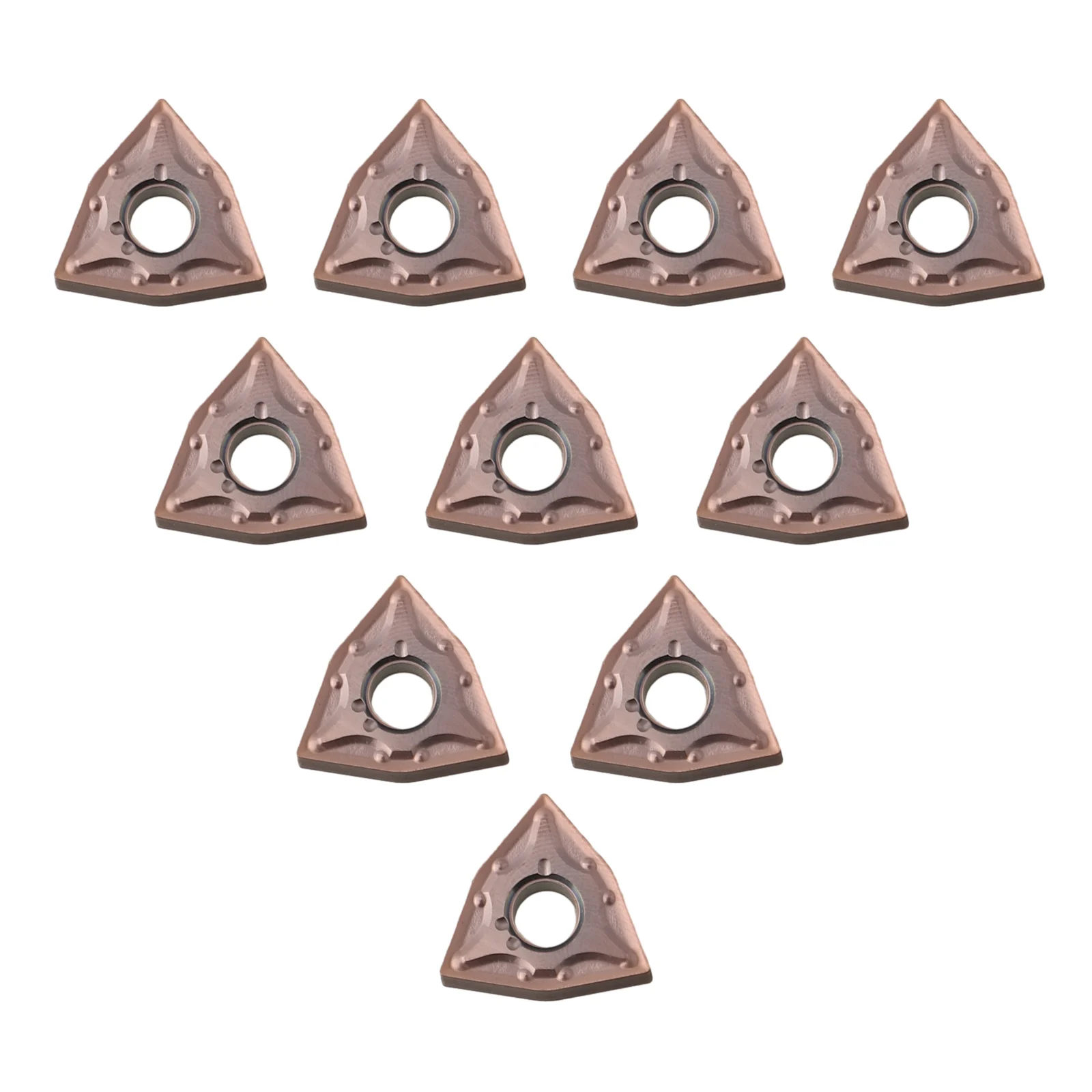 

High Performance WNMG080404MA WNMG431 Lathe Carbide Inserts Pack of 10 Suitable for Semi Finishing and Finishing