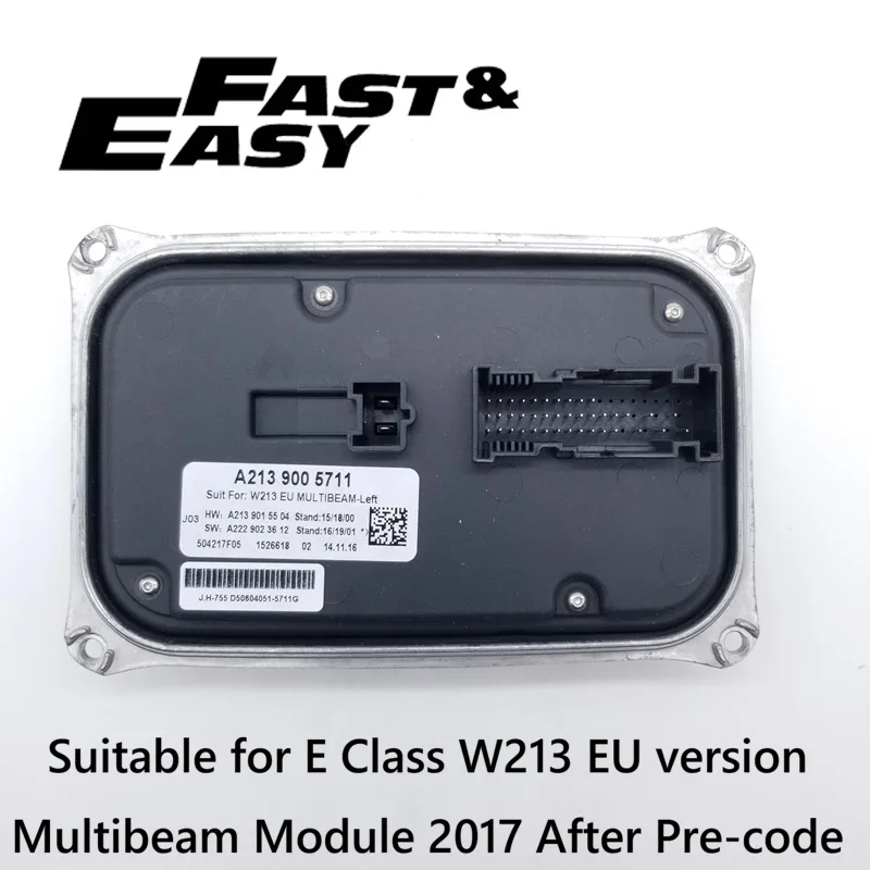 Aftermarket new A2229003013 A2139005711 LED MULTIBEAM headlight driver module Pre-code  ECU for Mercedes-Benz E class W213 2017-