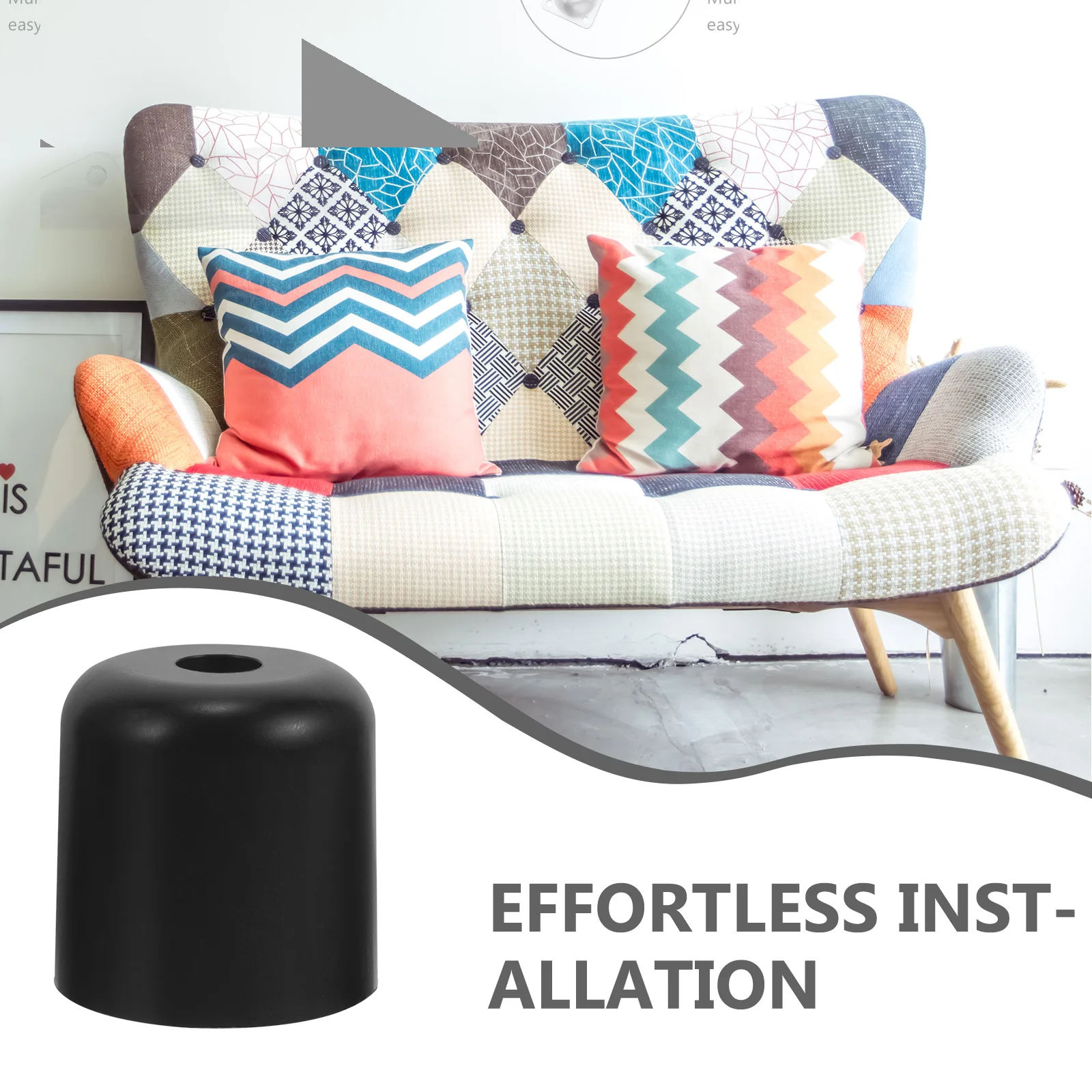 Pernas de móveis de plástico, 4 unidades, material pp forte, tipo parafuso para sofá, cadeira, cômoda, substituição, pernas de sofá, aparência contemporânea