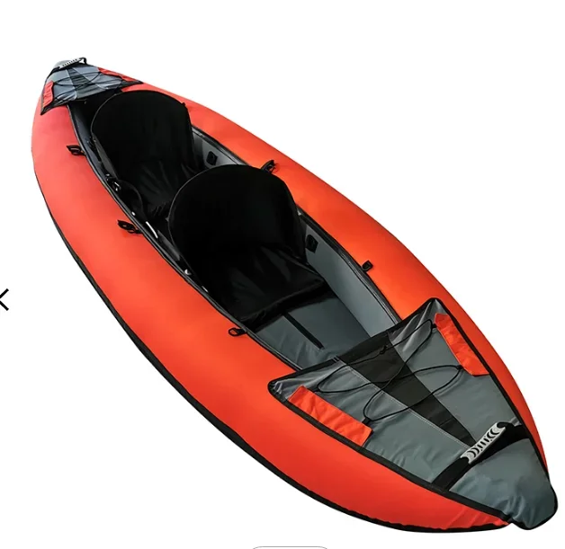 Customized Durable Inflatable Kayak Rowing Boat Two Persons New Inflatable Fishing Kayak With Seat