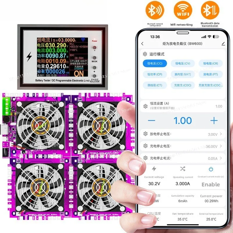 DC Adjustable Constant Current Discharge Load Device Power Battery Internal Resistance Capacity Tester