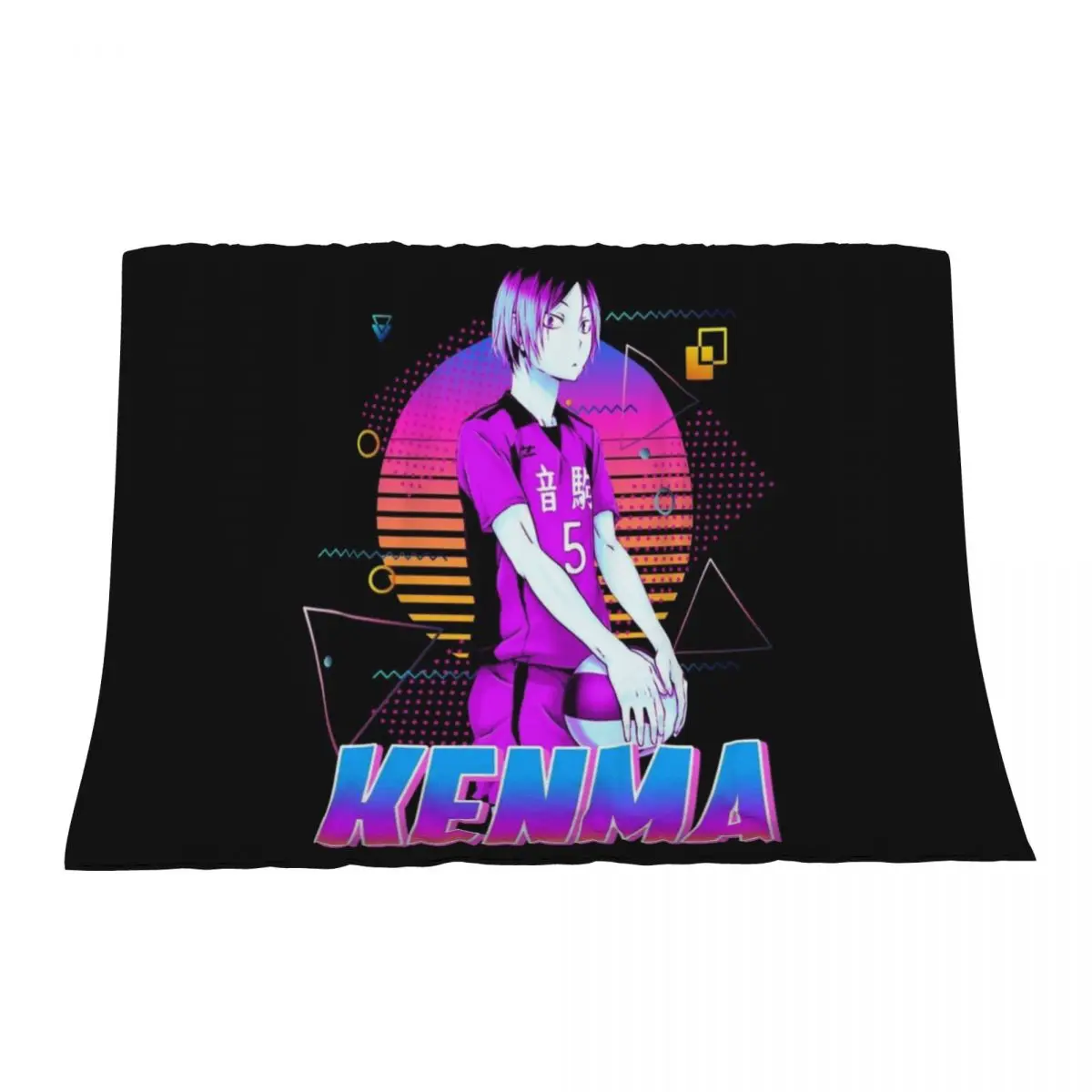 

kenma kozume - Retro Art Throw Blanket Blankets Sofas Of Decoration Flannel Fabric funny gift Blankets