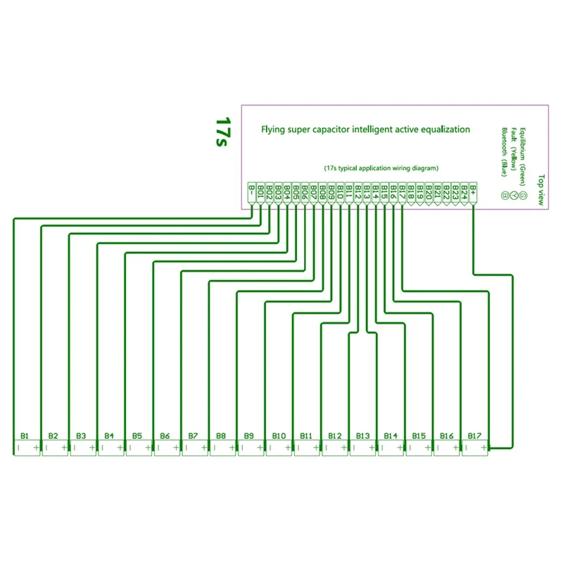 24S 22S 21S 20S 18S 17S 16S 14S 13S 11S 8S 4S 3S 2S 4A Lifepo4/Lipo/LTO Initiative Energy Transfer Device With Adapter Plate