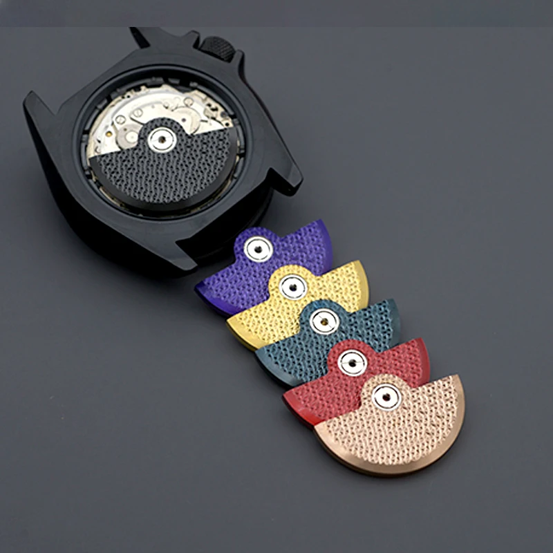 NH34 NH35 Mechanical Watch Repair Accessories CNC Engraved Texture Automatic Hammer Oscillating Weight Rotor Fit Japan NH36 NH38