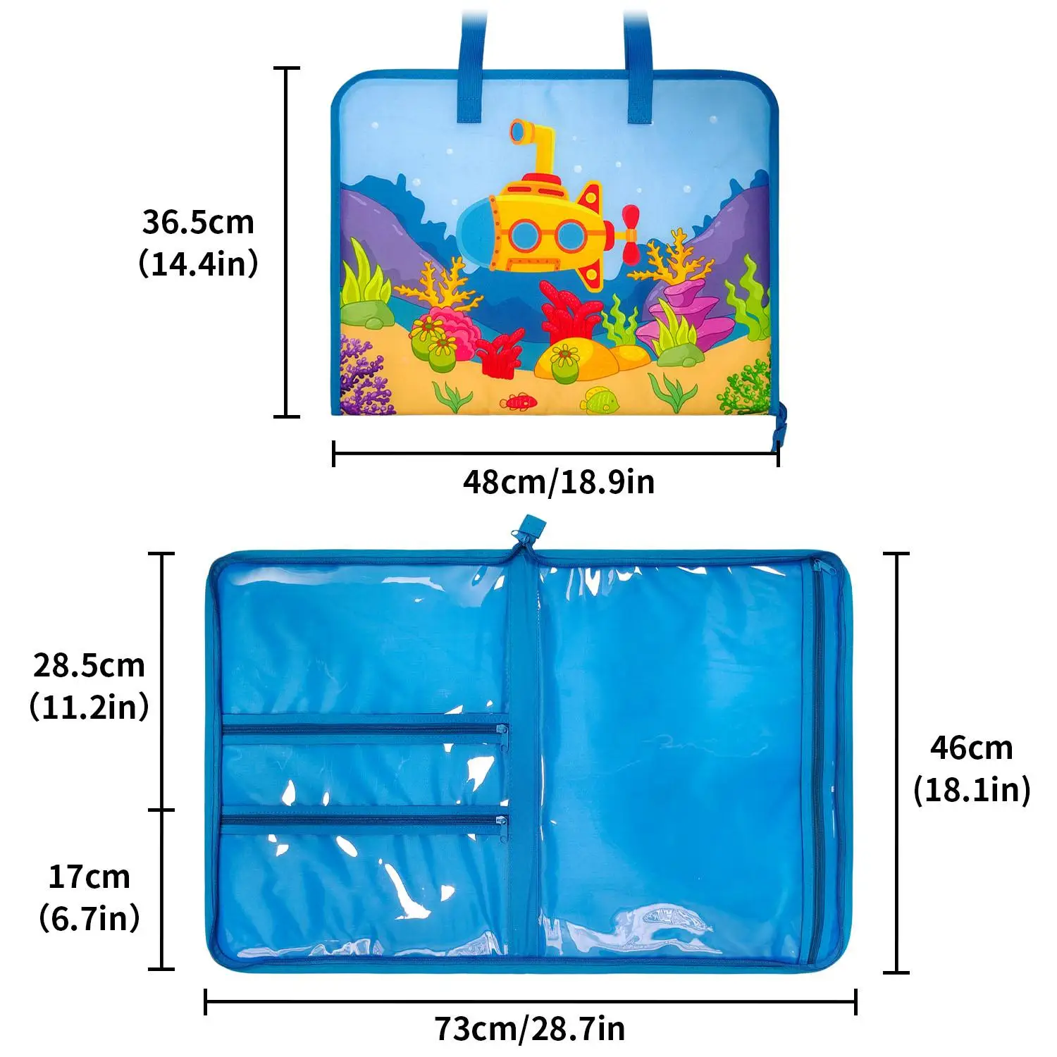 Bolsa de arte para niños, herramientas de dibujo, pintura, obra de arte de múltiples capas