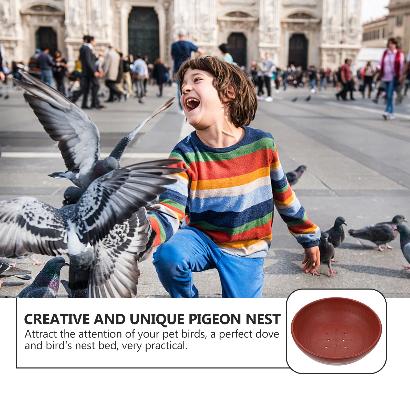

2Pcs Pigeon Plastic Bird Coop Durable Comfortable Safe Breeding Plastic Bird Nest Quail Accessory Household Nest Bed