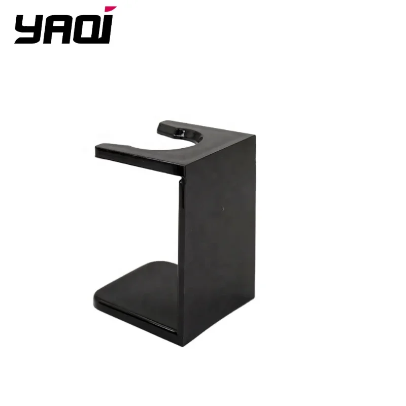 2026 YAQI Black Acrylic mens Shaving Brush And Razor Stand Men's Grooming Holder Organizer