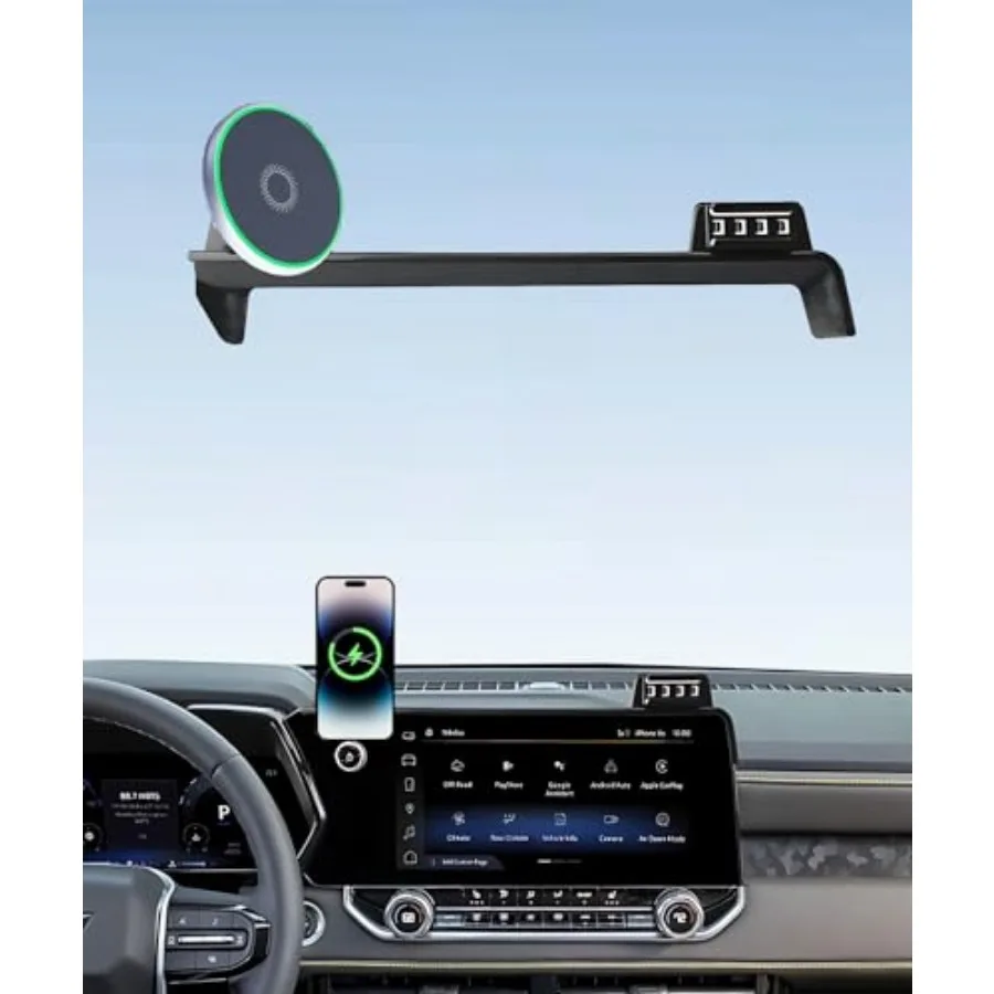 

Car Phone Holder for Chevrolet Colorado 2023 2024 2025 2026 Accessories 15W MagSafe Fast Wireless Charger Cell Phone Mount Appl