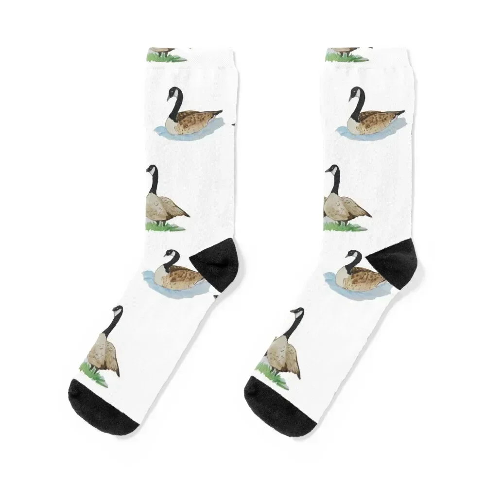 

Canadian geese Socks cartoon sports stockings winter gifts Toe sports Girl'S Socks Men's