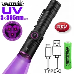 15W UV 365nm Torch High power Blacklight Flashlight Invisible Ink Marker Cat Dog Urine Tinea Money Scorpion Fluorescence Light