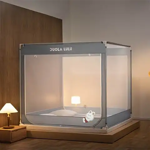 아기 증거 모기장 두꺼운 스테인레스 스틸 지퍼 안티 가을 어린이 가정 사용 방진 만화 새 모델 출산 수준