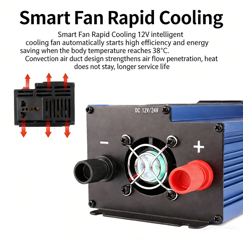 High performance General machine inverter 1600W/2200W 12V/24V/48V/60V universal to 220V universal car home high power