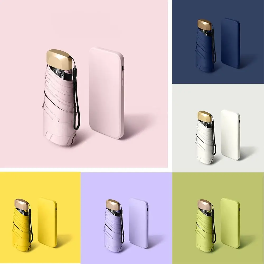 

Портативный УФ-защитный зонт-парасоль, маленький карманный ветроустойчивый солнцезащитный зонт, мини-складной зонт от дождя, летний