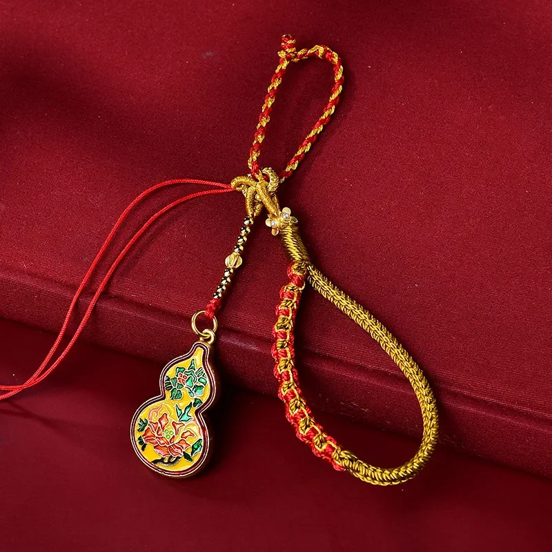 

Hand-woven Pendant Lanyard Color Bag hanging Tangkazakilam Male Female Ethnic Style Retro Match Key Chain Car Pendant Accessory