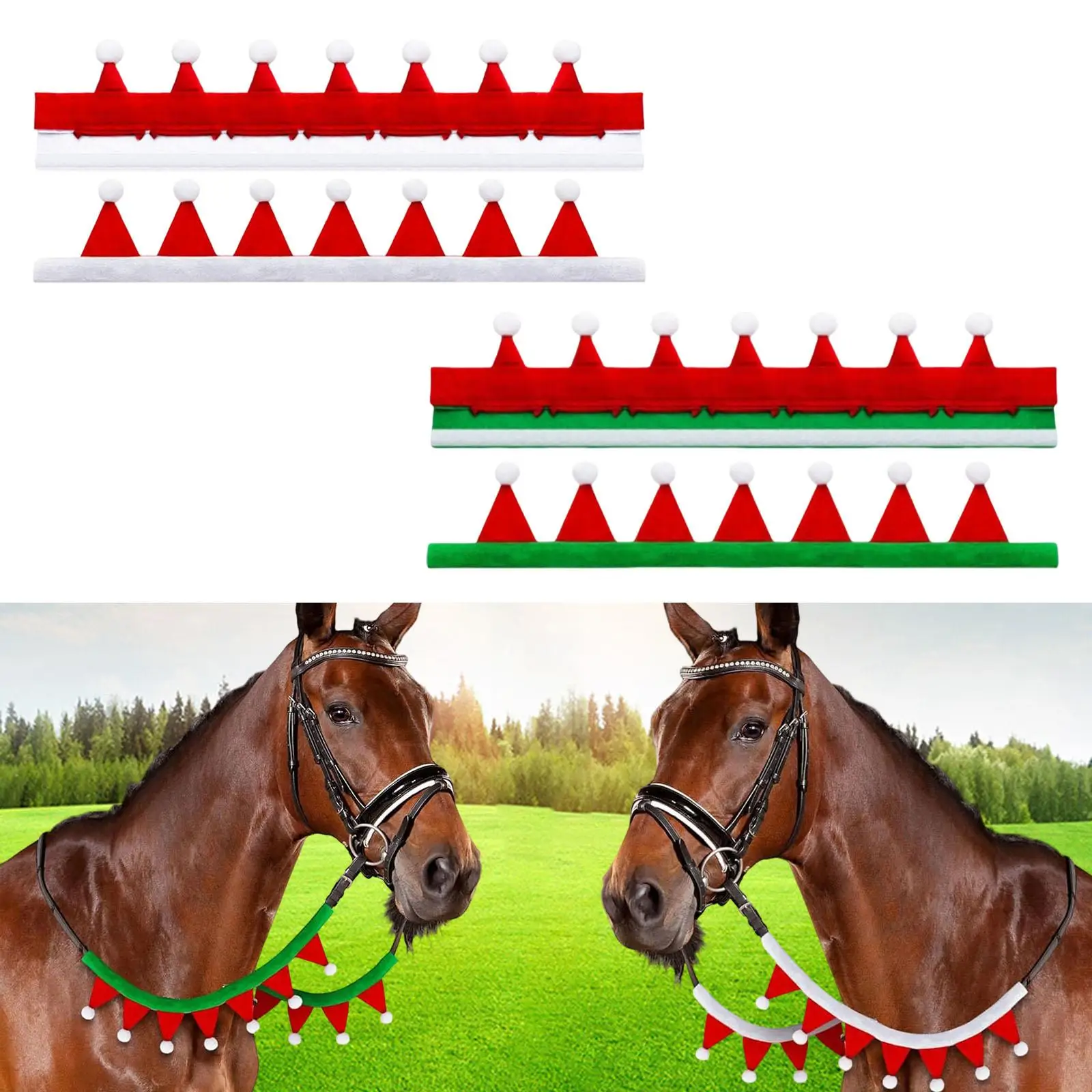 

Рождественский чехол для лошади, удобные принадлежности для конного спорта для праздничных вечеринок и семейных фотографий