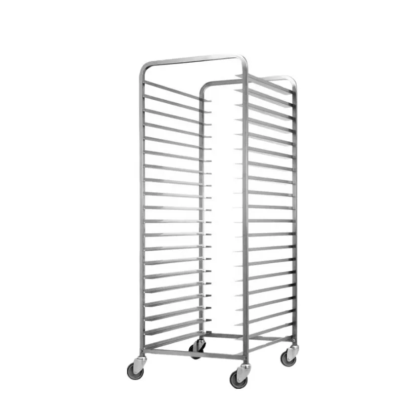 16 Shelves Bun Pan Racks Meat Rail Trolleys Stainless Steel Custom Sausage Ham Smoke House Carts and Trolleys