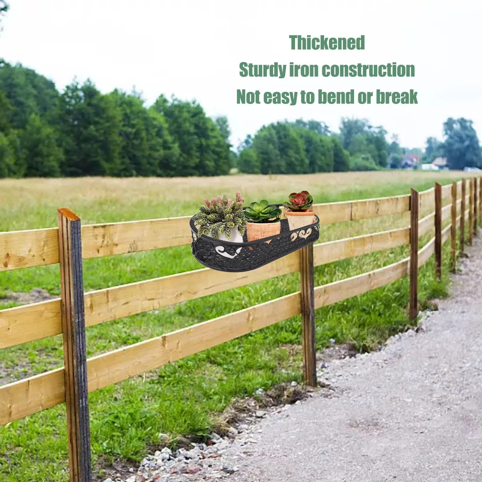 Metal Flowerpot Rack Organizer for Balcony Garden Decor