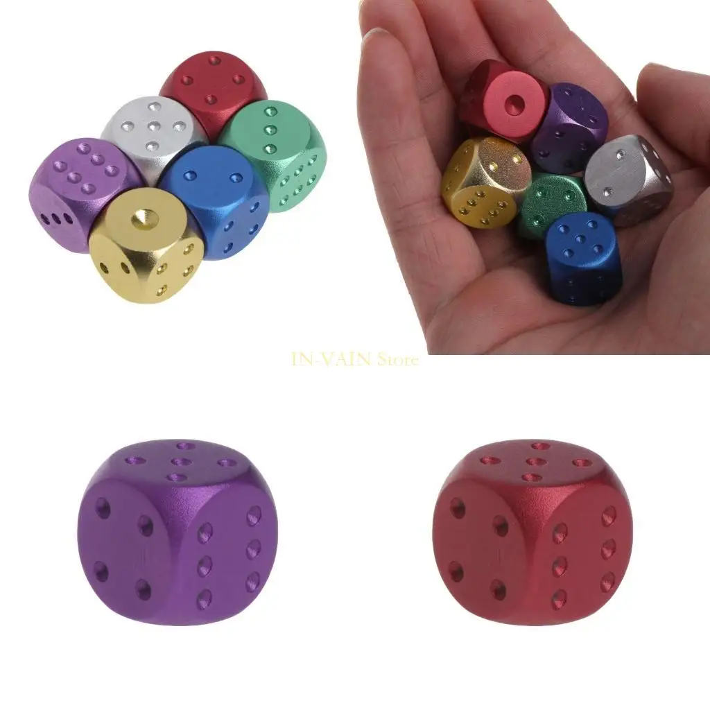

M5TC 6 Sided DIY Game Game Гравировка детские игрушки цифровые Dots Количество кости для вечеринки