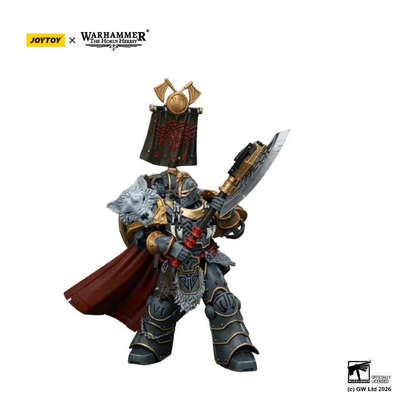 

In Stock 1/18 JOYTOY HH Space Wolves Legion Praetor with Power Axe and Combat Shield JT00133 Action Figure Collectible Gift
