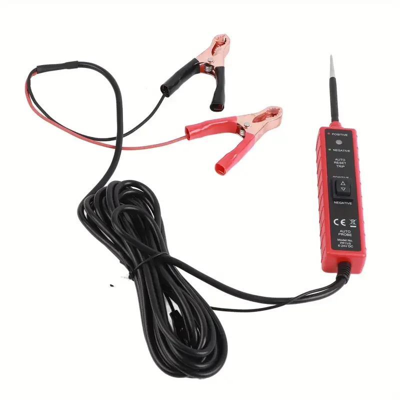 EM285 DC Automotive Electrical System Test Pen 6-24V with LED Test Light Polarity Identification Continuity Short Circuit Tester