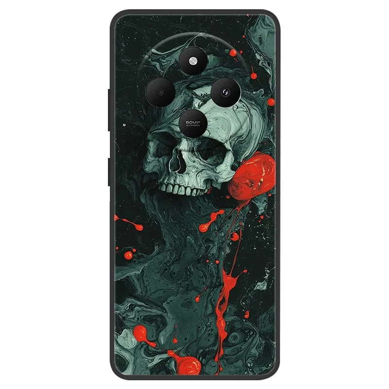 TPU Phone Case For Xiaomi Redmi 14C Case Shockproof Soft Silicone Phone Cover for Xiaomi POCO C75 Black Shell Redmi14C 4G Bumper