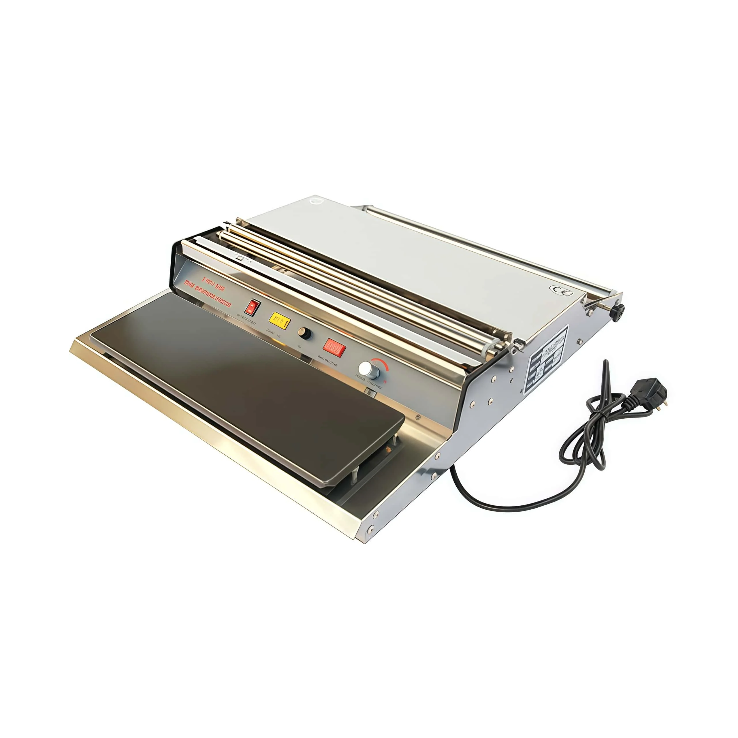 

TW-450 Electric Semi-Automatic Plastic Wrap Machine Compact Tabletop for Food Beverage Vegetable Fruit Packaging for Supermarket