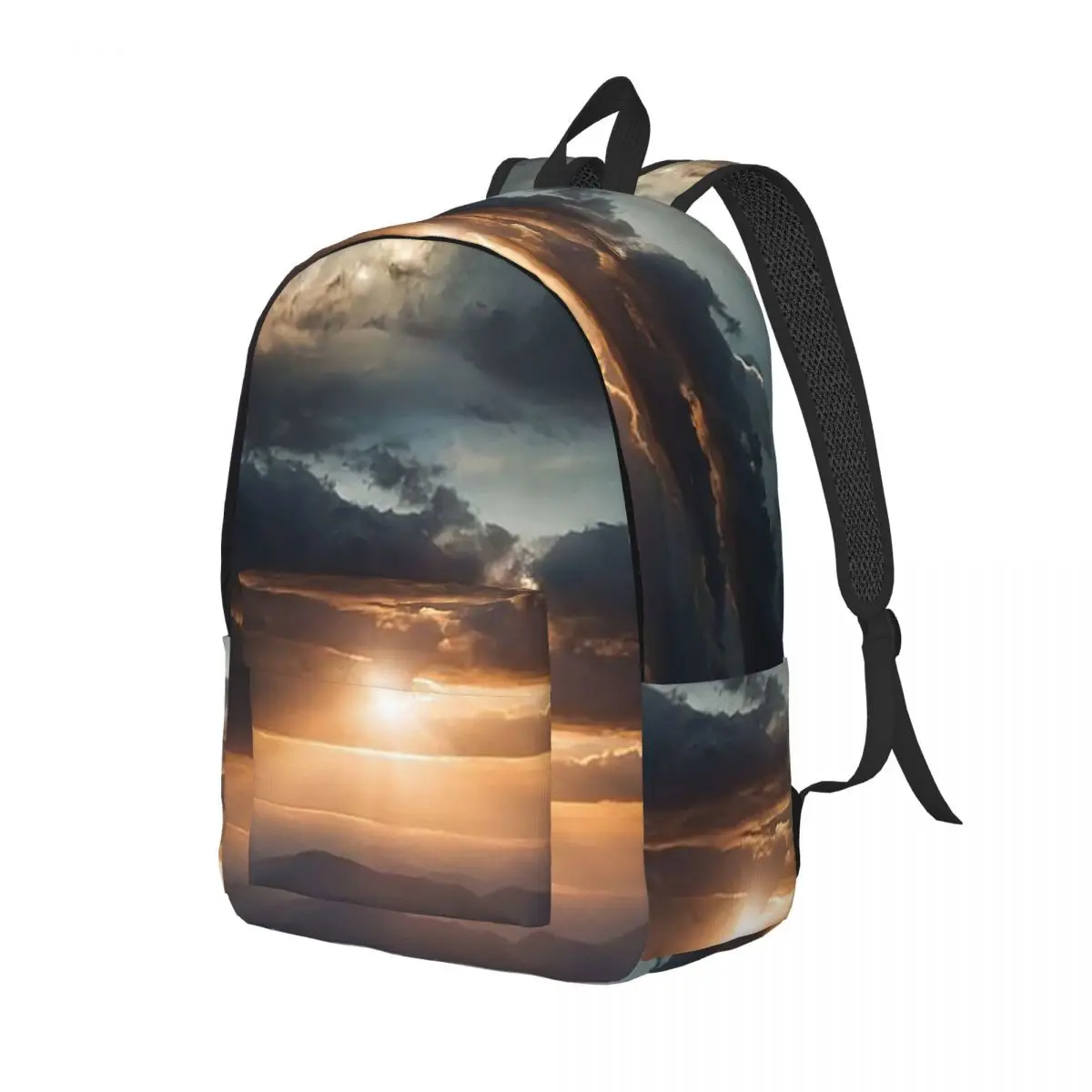 Starlit Sky Milky Way Starry Backpack Daypack Large Capacity Kids BookBag School Bag Shoulder Bags for Men Women