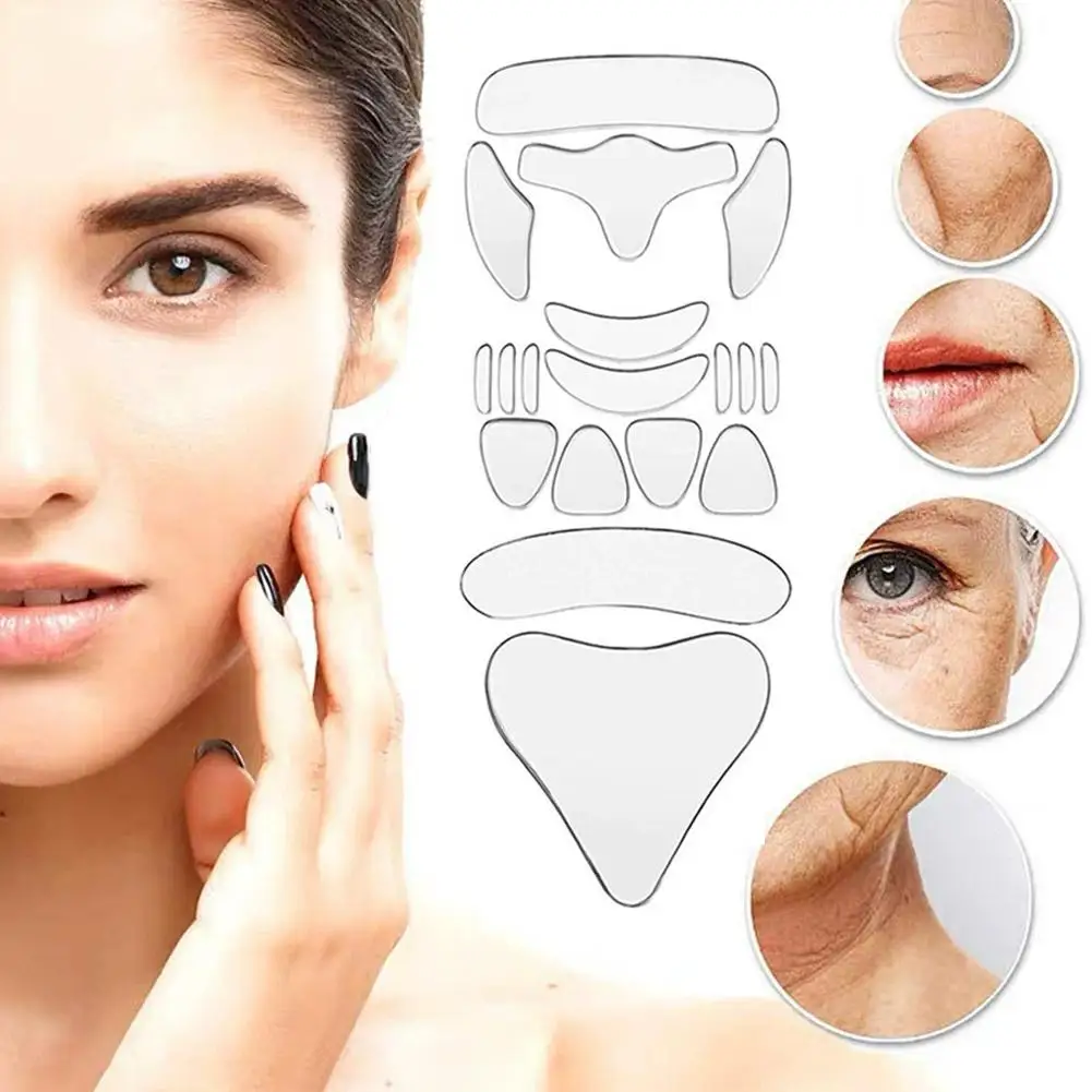 11 PCS Face Stickers Anti-Wrinkle Forehead, Neck, Chin, Lip StickersSkin Care Tool Anti-Aging Lifting Patch Facial Firming Pad