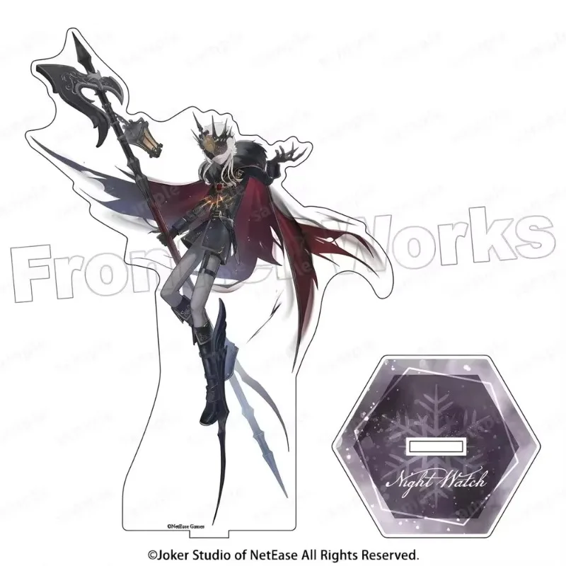 Identity VMercenary Prophet Night Watchman Departures Fool Gold Figure Acrylic Plaque Desktop Decor Anime Fans Gift Keychain