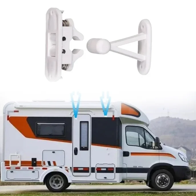 1PC RV Modification Accessories Nylon Buckle Door Retainer Catch For Caravans Motorhomes Boats Door Stoper Clip Trailer