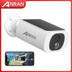 ANRAN Outdoor Solar Security Camera with Battery 3MP 2.4G WIFI Camera Battery Cloud Storage Color Night Vision Can't Add NVR