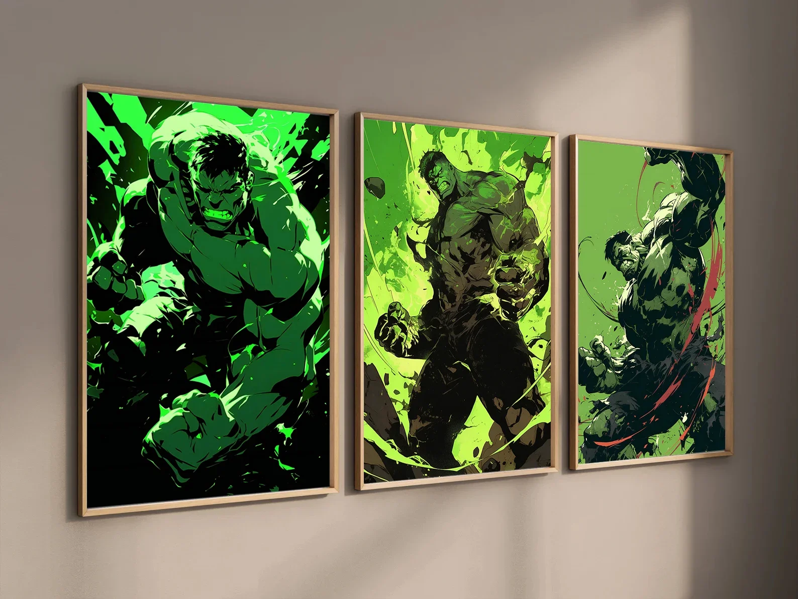 Marvel Movie Hulk Canvas Painting Hanging Scroll Poster Wall Artwork Print Home Decoration Decor The Avengers HD Wallpaper Gift