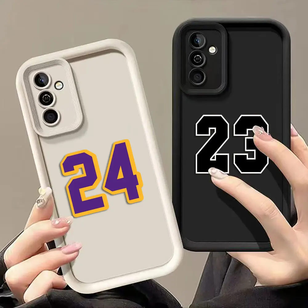 

Lucky Number 24 23 30 Phone Case For Samsung Galaxy S26 S25 S24 S23 S22 S21 FE S20 ULTRA PLUS Case TPU Shockproof Cover Shell