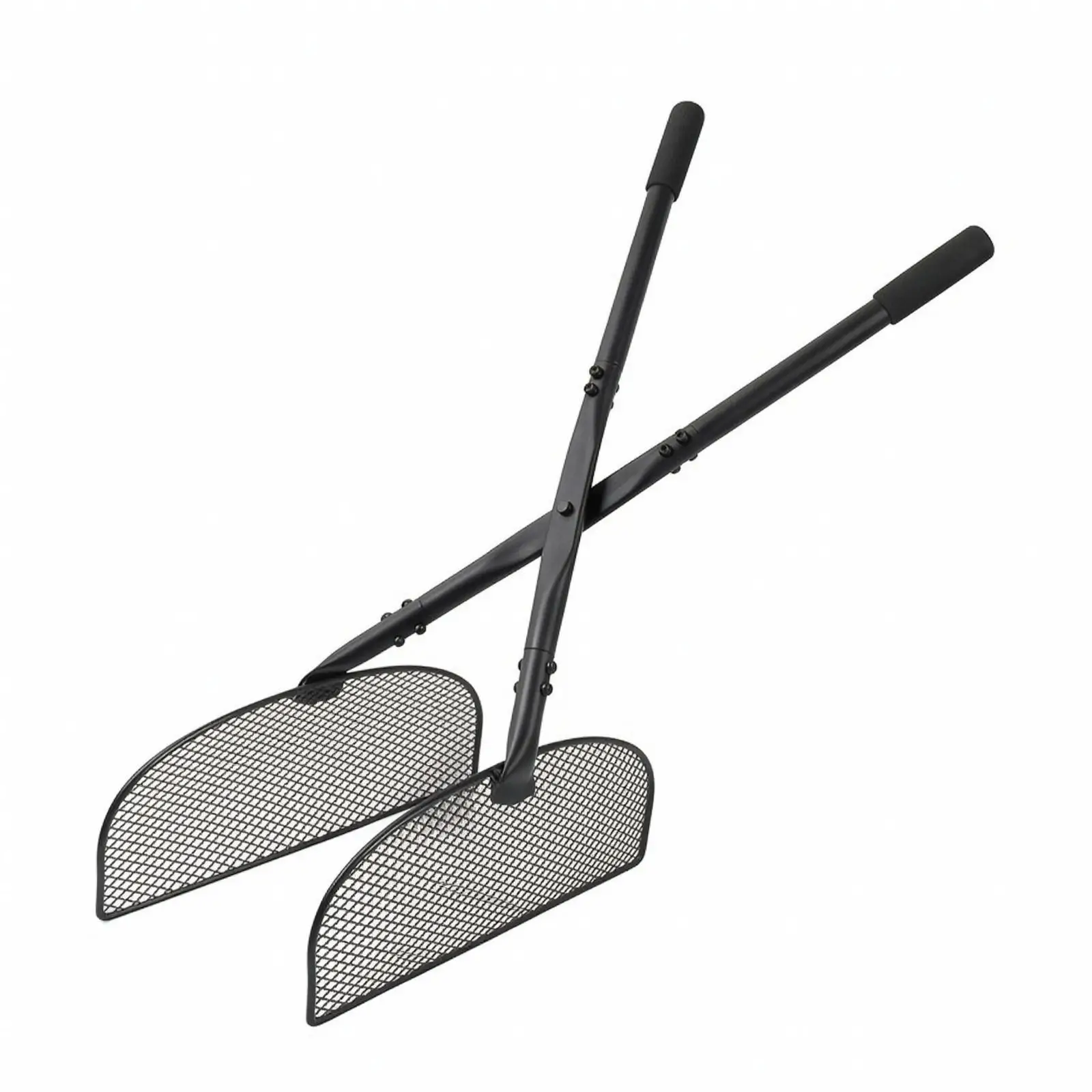 Garden Equipment Leaf Rake Tool for Lawn Care with Durable Carbon Steel Construction and Comfort Grip for Easy Lifting