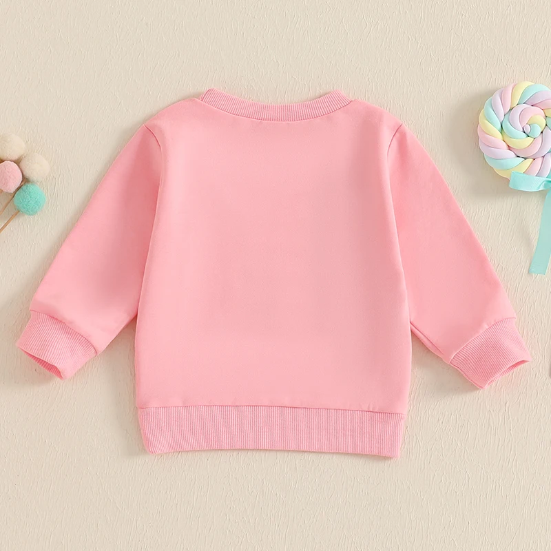 Толстовка для маленьких девочек, пуловеры с длинными рукавами и вышивкой с бантом, осенние топы для малышей, милая осенняя одежда, наряд