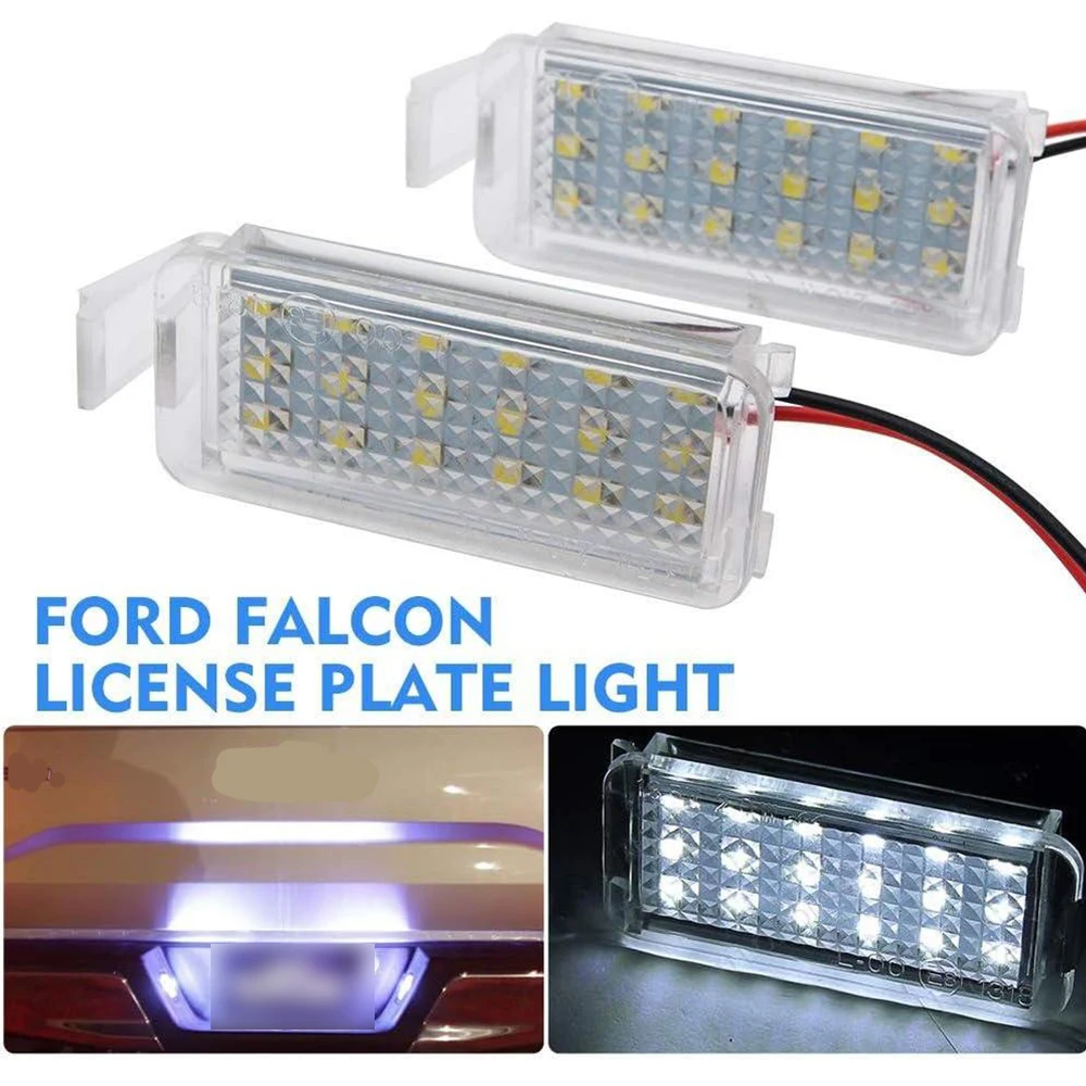 2Pcs 6000K White Light LED License Number Plate Lamps  for Volkswagen 3D0943021A, 1J6943021B, 3C5943021, 1K8943021, 7L6943021