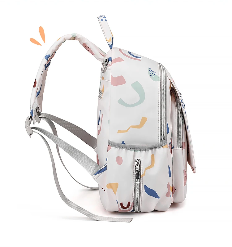 Mochila multi-funcional para mãe e bebê, saco de fraldas conveniente e grande capacidade para mãe e bebê, moda