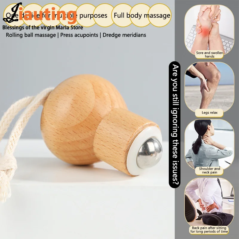 360 Rotating Face Mini Massager Manual Muscle Roller Massage Tools For Facial Arm Hand Body Calf Leg Foot Relax Massager