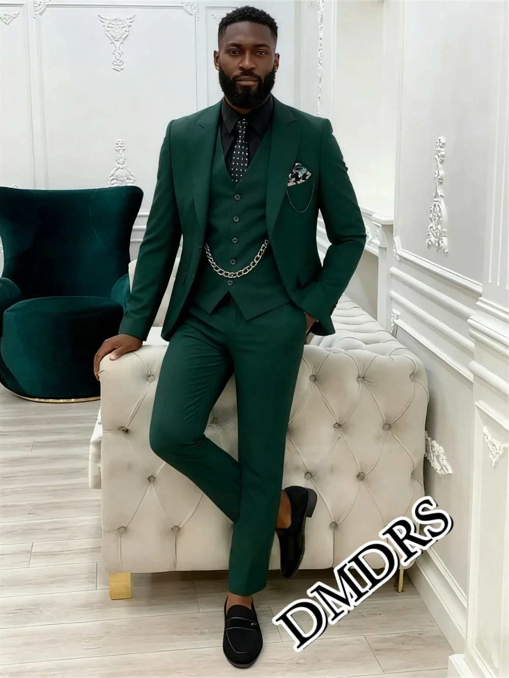 

Exquisite Slim-Fit Men's Suit Set For Wedding Formal Business Men's Suit Set Stylish Office Men's Suit Set