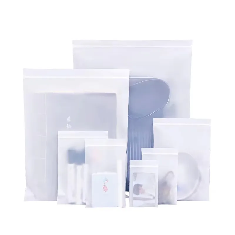1000Pcs/Lot Plastics Ziplock Bag Home Nut Tea Candy Packaigng Frosted Bag Jewelry Display Reclosable Eco-Friendly