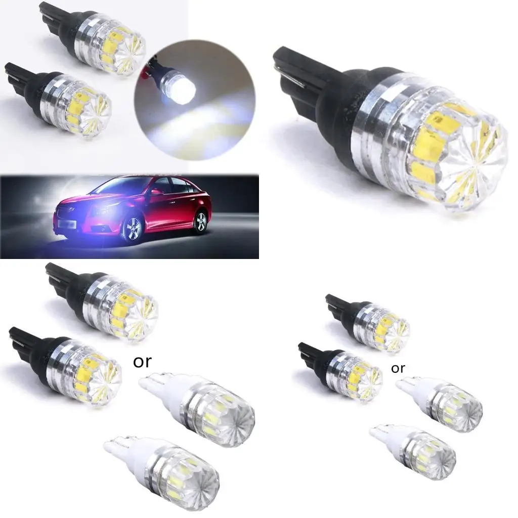 

31BC High Quality T10 W5W Bright Led Tail Light 5 12V For Auto Lamp Canbus No Error Car Marker Parking Bulb White