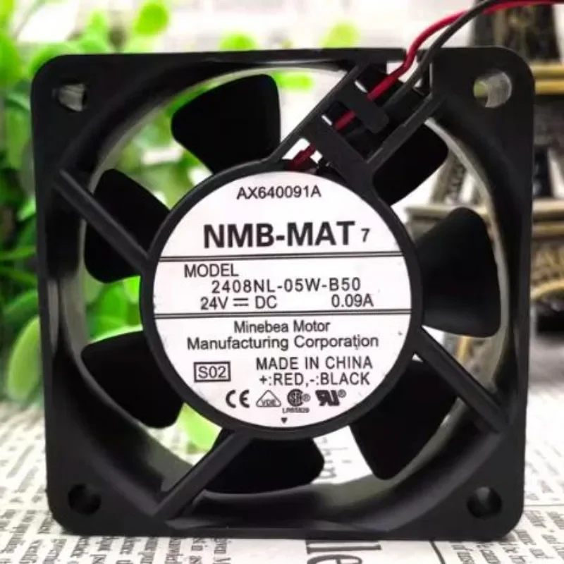 

Кулер для процессора NMB 2408NL-05W-B50/B59, кулер с преобразователем частоты 24 В 0,09a, 6 см, 60x60x20 мм, оригинал