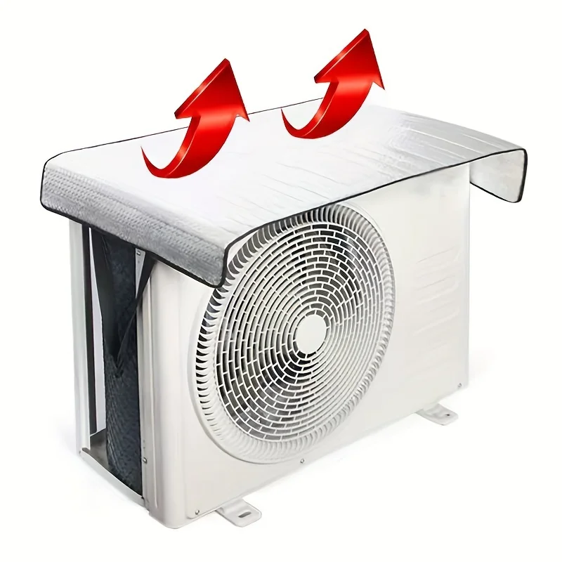 Universal Air Conditioner Outdoor Unit Cover Bubble Composite Aluminum Foil Flame Retardant Waterproof Sun Protection Shade