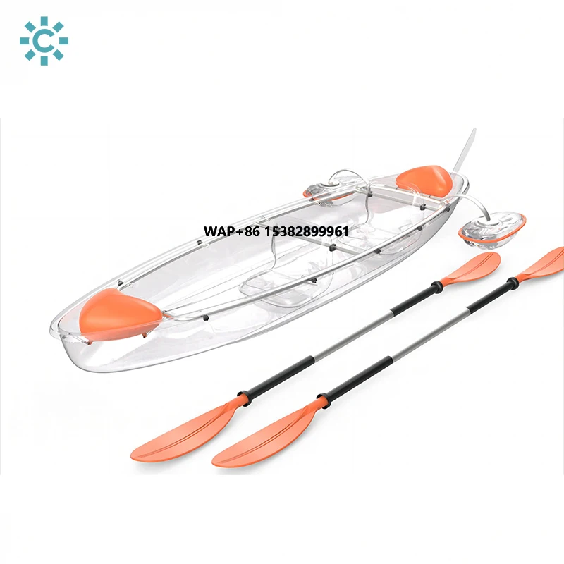 

Miico Manufacturer Wholesale 2~3 Person Kayak Transparent Kayak Crystal Kayak Clear Fishing Boat With Clear Bottom for Touring