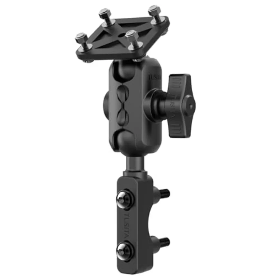 

Motorcycle GPS Mount Brake Clutch Reservoir Compatible with Garmin Montana, Zumo XT GPS -, Double Socket - B Size