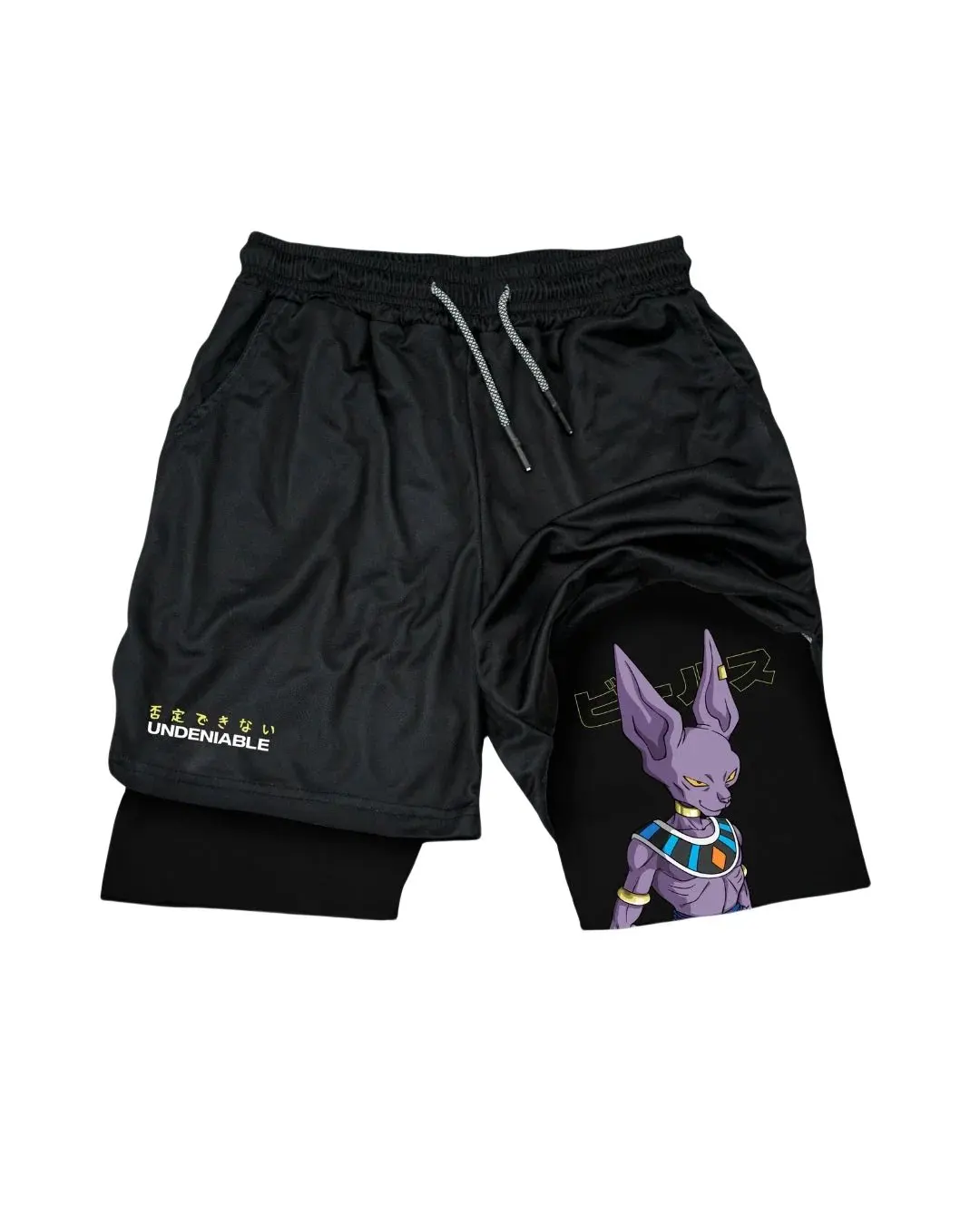 

Dragon Ball Z Goku Black Cotton Shorts Men Women Undeniable Kanji Text Kamehameha Pose Anime Cotton 2025​